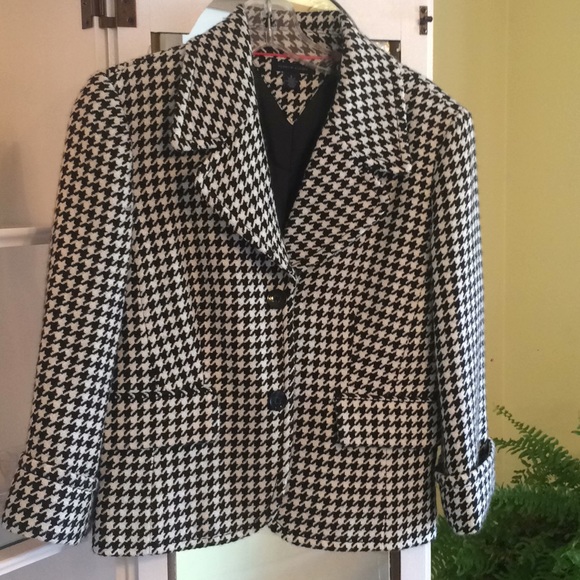 tommy hilfiger houndstooth coat